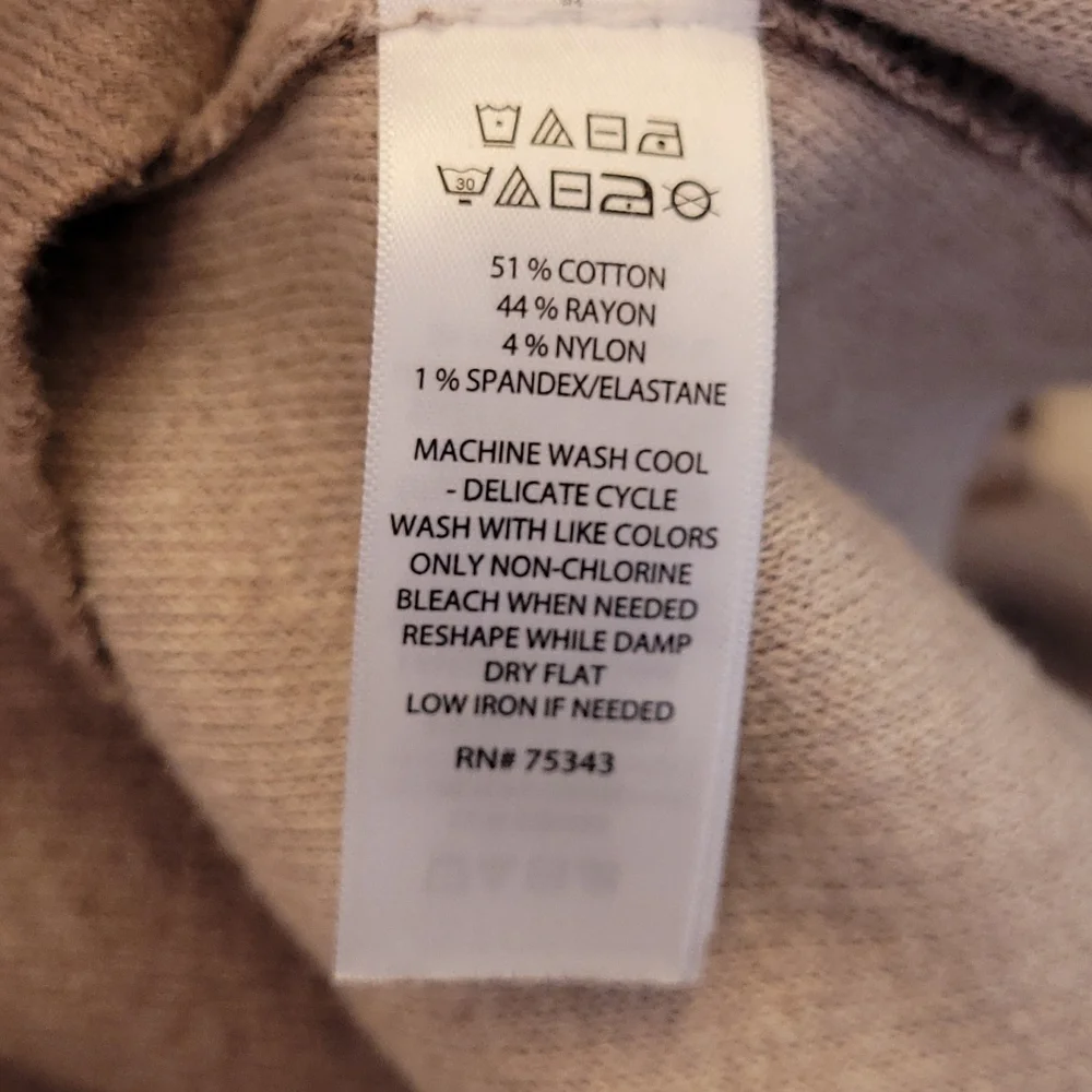 NWOT ADRIENNE VITTADINI oatmeal dress - Picture 7 of 7